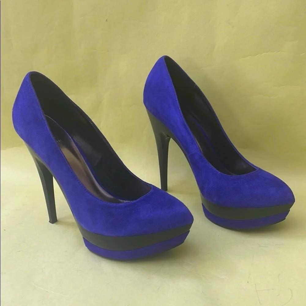 Bakers Purple and Black Platform Shoes